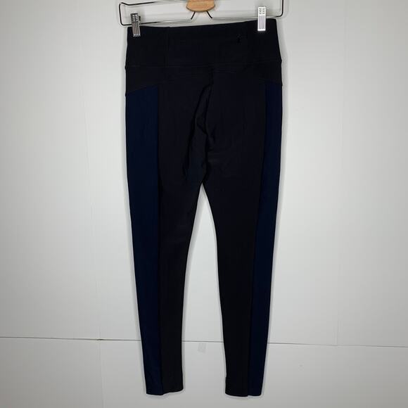 Athleta Stellar Tight Black Front Zip Pull on Pants Leggings Womens XS - Picture 8 of 16